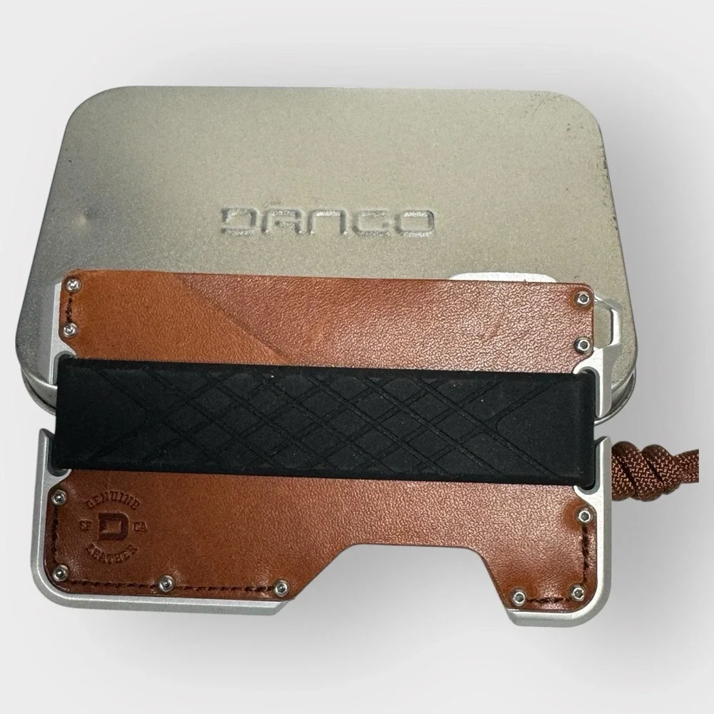 Dango Dapper Wallet Slim USA Made RFID Blocking Genuine‎ Leather Brown NEW